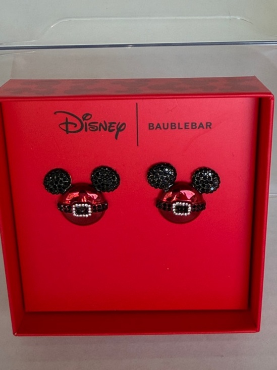 BaubleBar Jewelry - BaubleBar Kids Red and Black Mickey Mouse Stud Earrings NIB